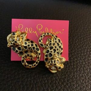 Lilly Pulitzer cheetah earrings